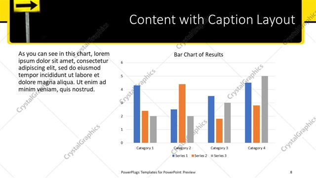 Content with Caption presentation slide layout