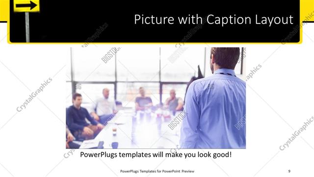 Picture with Caption presentation slide layout
