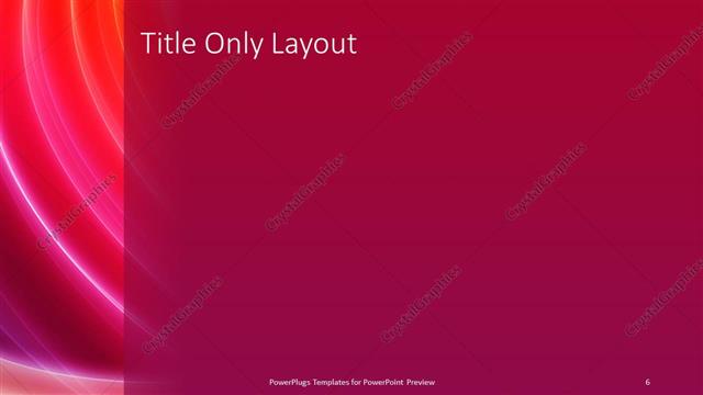 Title Only presentation slide layout