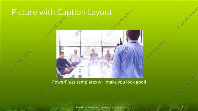 Picture with Caption presentation slide layout