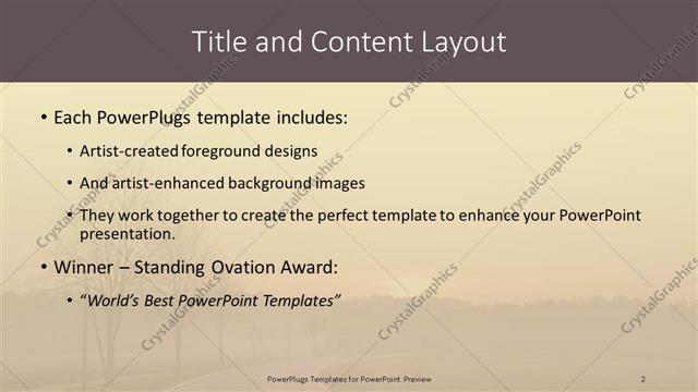 Title and Content presentation slide layout