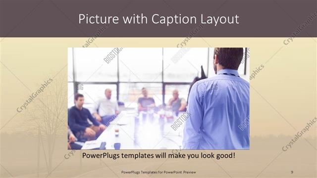 Picture with Caption presentation slide layout