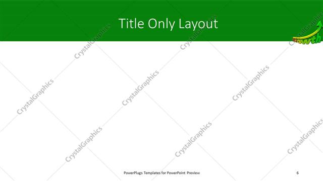 Title Only presentation slide layout