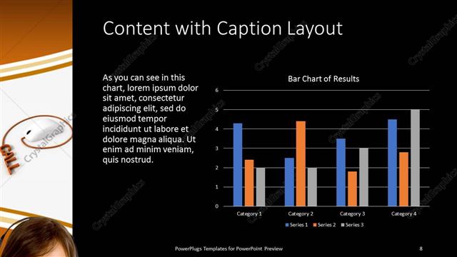 Content with Caption presentation slide layout