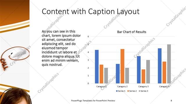 Content with Caption presentation slide layout