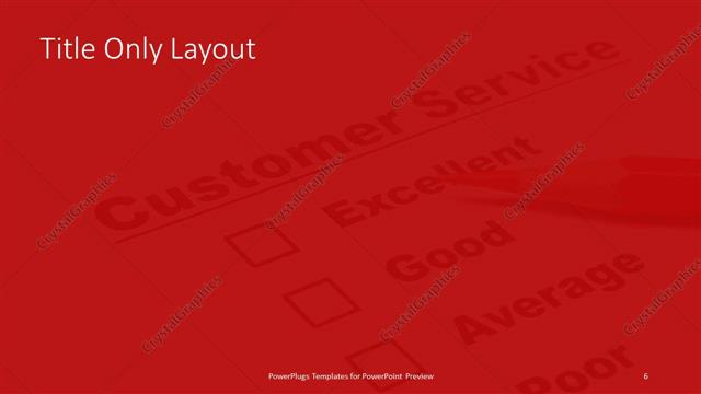 Title Only presentation slide layout