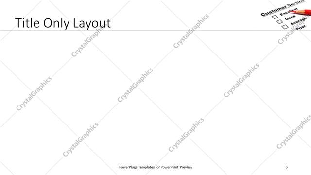 Title Only presentation slide layout