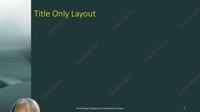 Title Only presentation slide layout