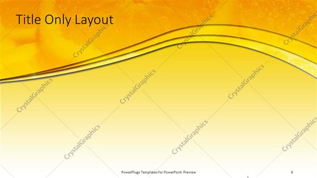 Title Only presentation slide layout