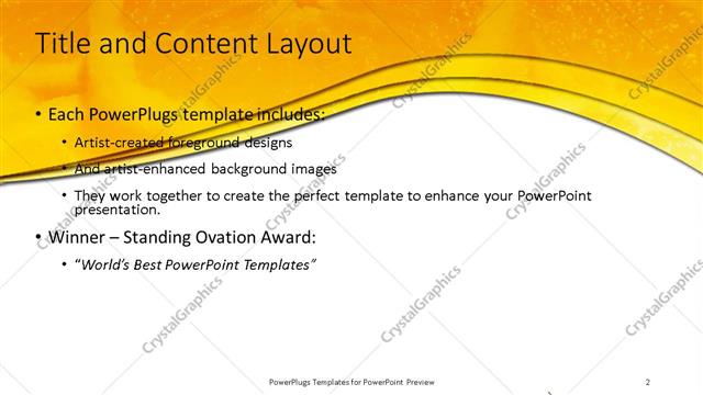 Title and Content presentation slide layout
