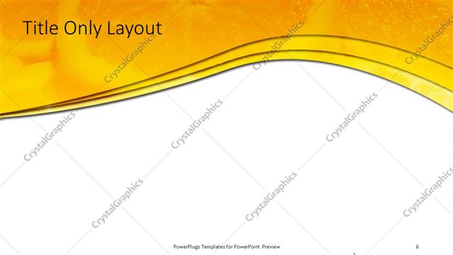 Title Only presentation slide layout