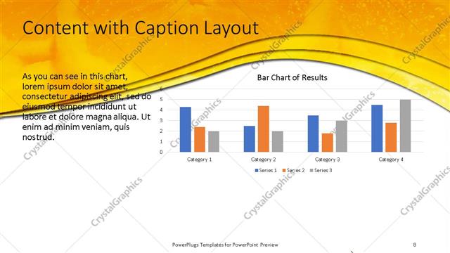 Content with Caption presentation slide layout