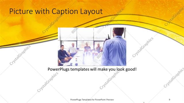 Picture with Caption presentation slide layout