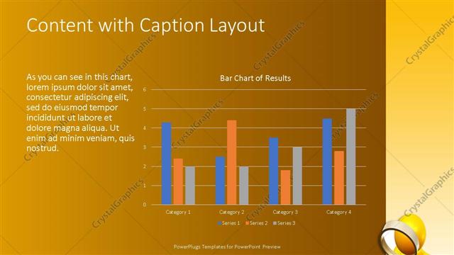 Content with Caption presentation slide layout