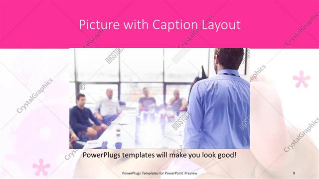 Picture with Caption presentation slide layout