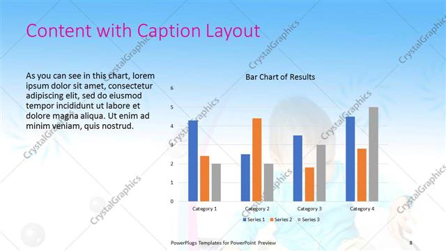 Content with Caption presentation slide layout