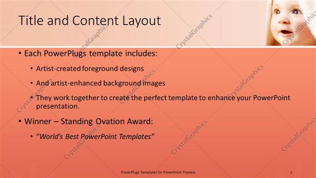 Title and Content presentation slide layout