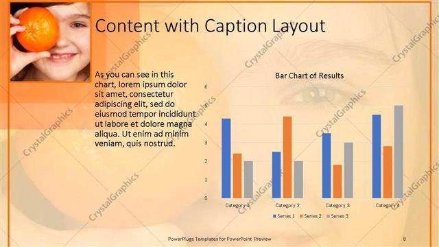 Content with Caption presentation slide layout
