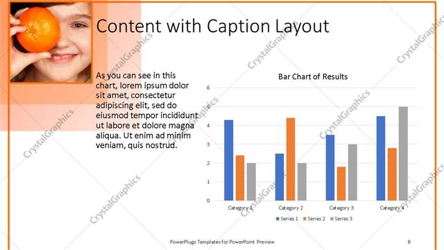 Content with Caption presentation slide layout