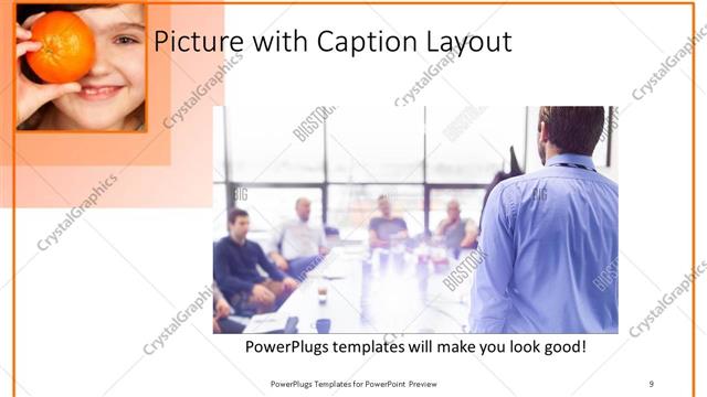 Picture with Caption presentation slide layout