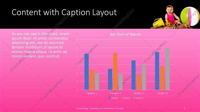 Content with Caption presentation slide layout