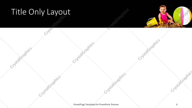 Title Only presentation slide layout