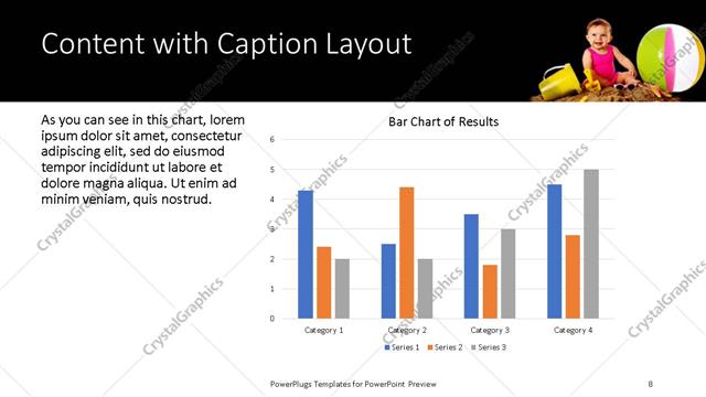 Content with Caption presentation slide layout