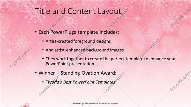 Title and Content presentation slide layout