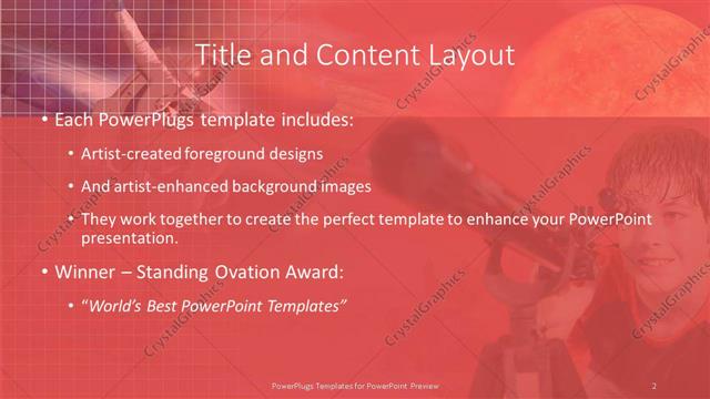 Title and Content presentation slide layout