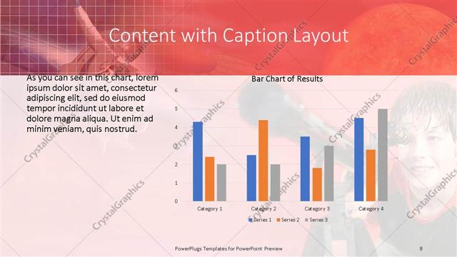 Content with Caption presentation slide layout