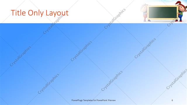 Title Only presentation slide layout