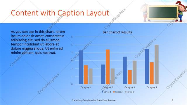 Content with Caption presentation slide layout