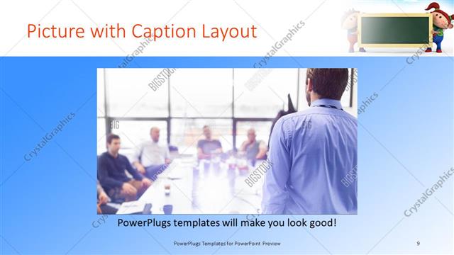 Picture with Caption presentation slide layout