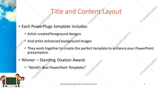 Title and Content presentation slide layout