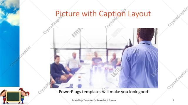 Picture with Caption presentation slide layout