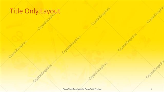 Title Only presentation slide layout