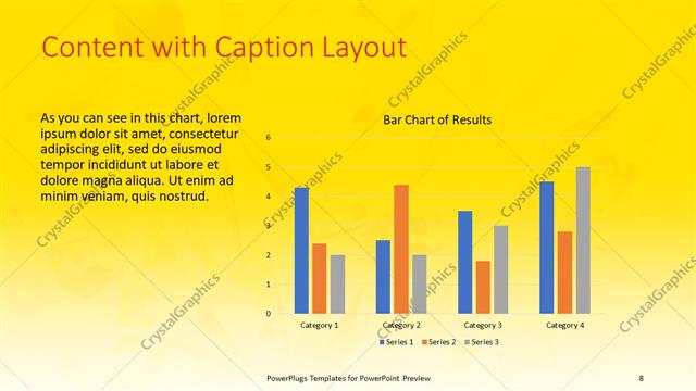 Content with Caption presentation slide layout