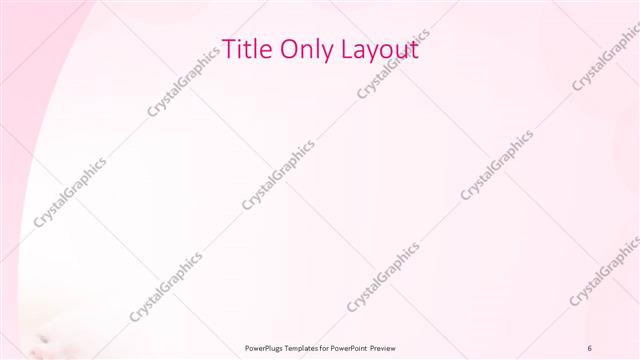 Title Only presentation slide layout