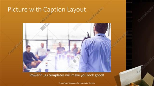 Picture with Caption presentation slide layout