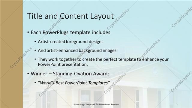 Title and Content presentation slide layout