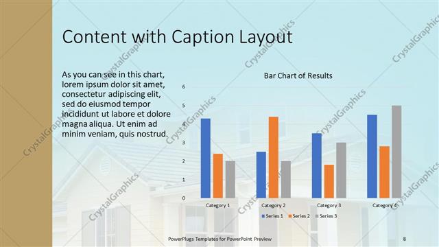 Content with Caption presentation slide layout