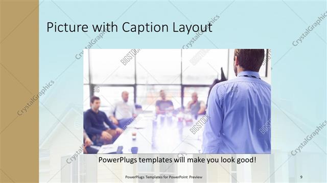 Picture with Caption presentation slide layout