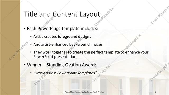 Title and Content presentation slide layout
