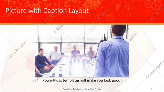 Picture with Caption presentation slide layout