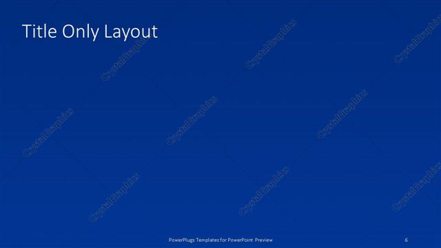 Title Only presentation slide layout