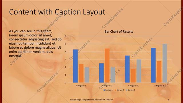 Content with Caption presentation slide layout