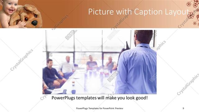 Picture with Caption presentation slide layout