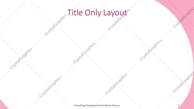 Title Only presentation slide layout