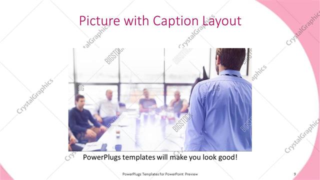Picture with Caption presentation slide layout