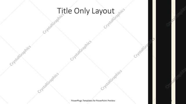 Title Only presentation slide layout